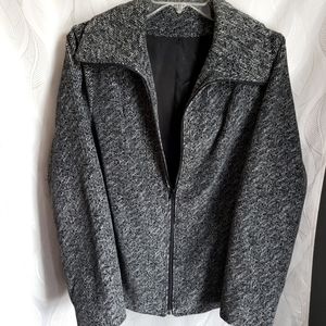 Vintage Heathered Tweed Like Jacket